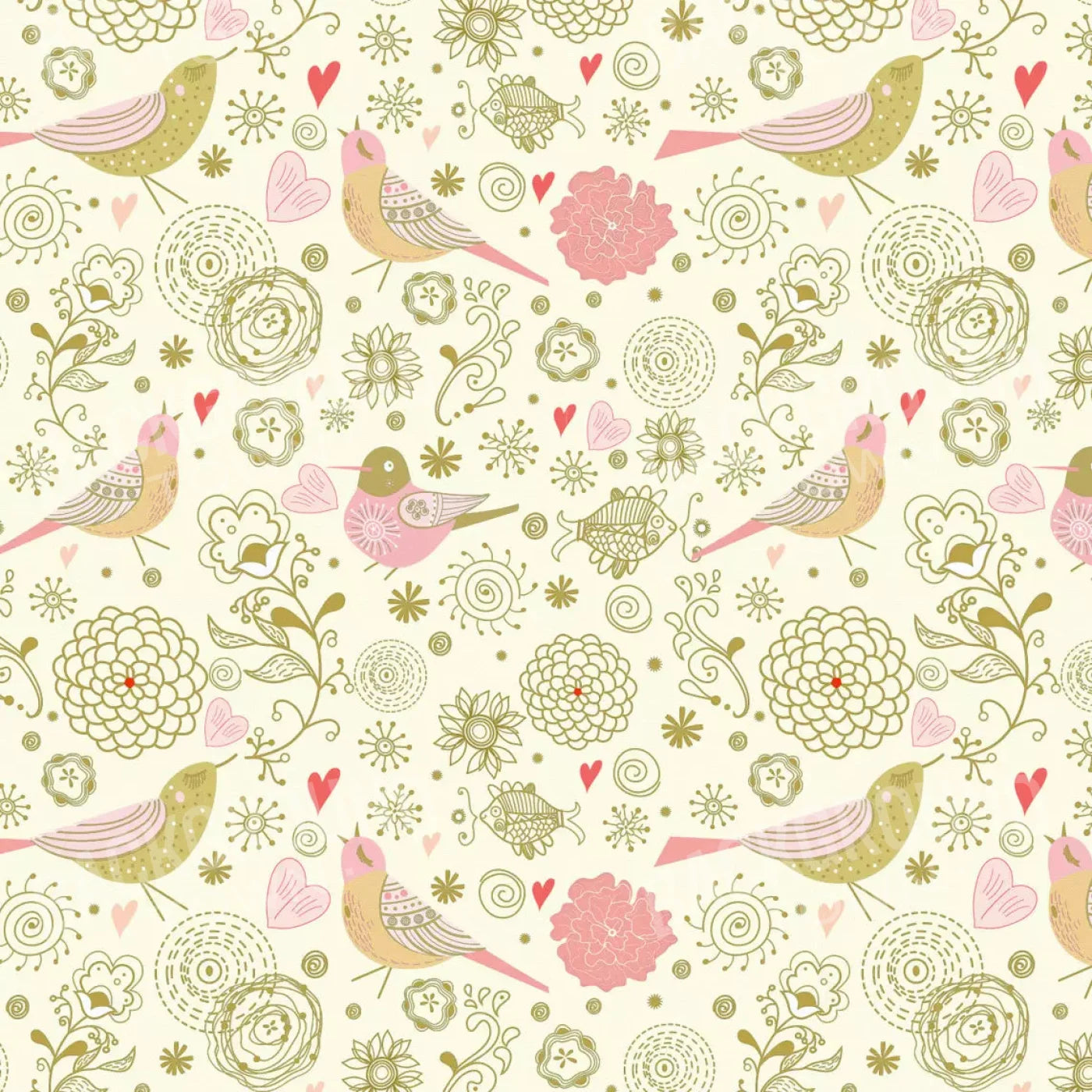Song Bird 8X8 Fleece ( 96 X Inch ) Backdrop