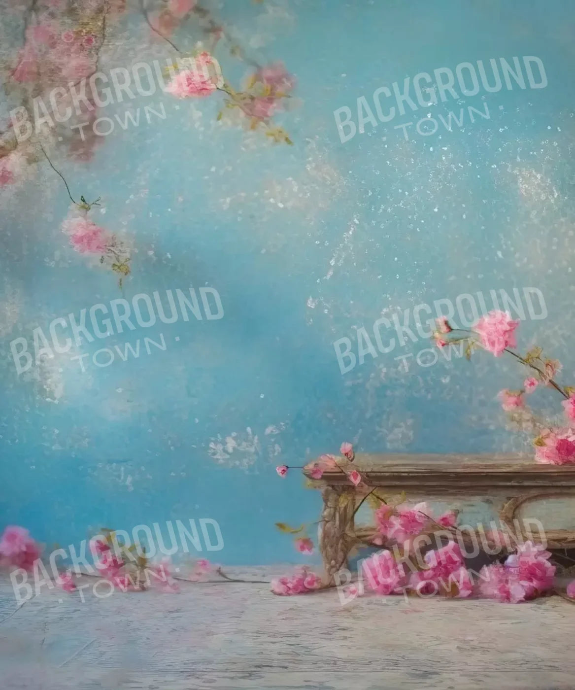 Blue, Pink  Backdrop for Photography