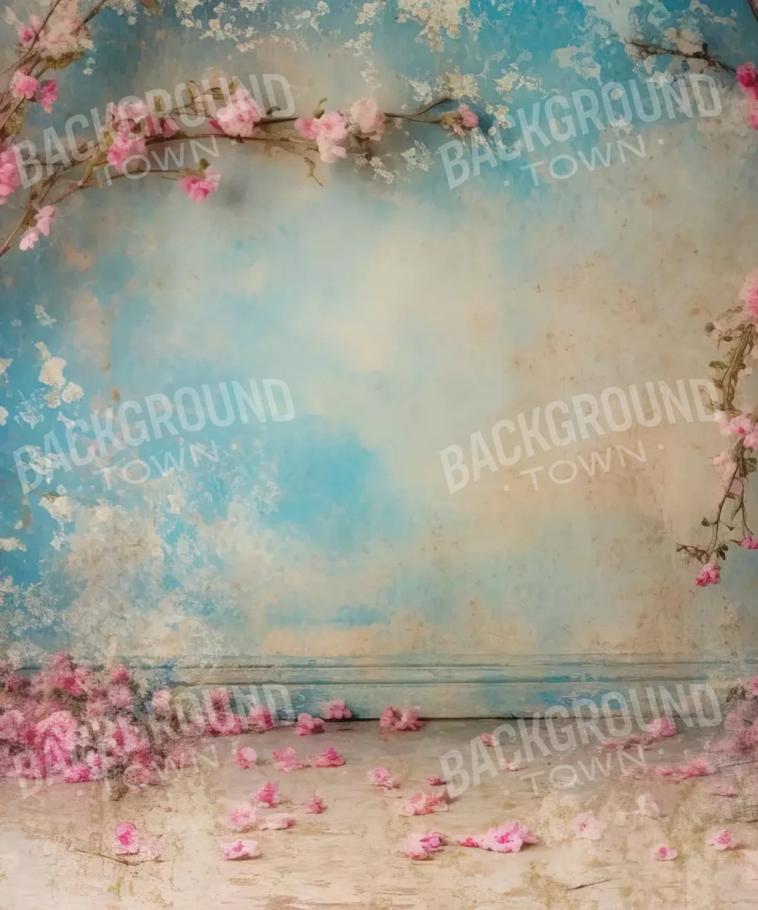 Blue, Pink  Backdrop for Photography