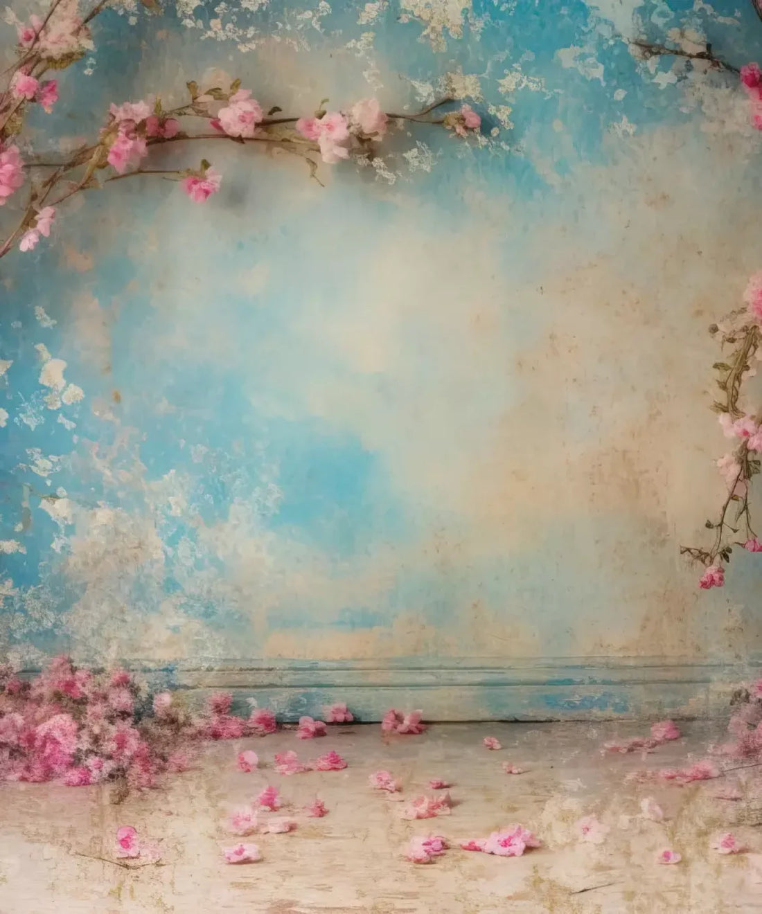 Blue, Pink  Backdrop for Photography