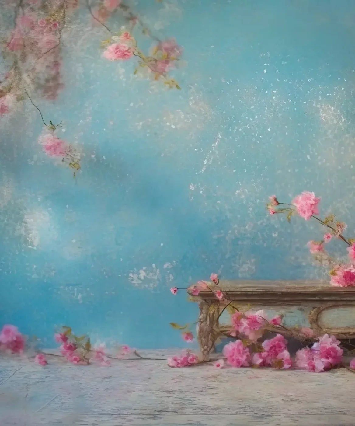 Blue, Pink  Backdrop for Photography