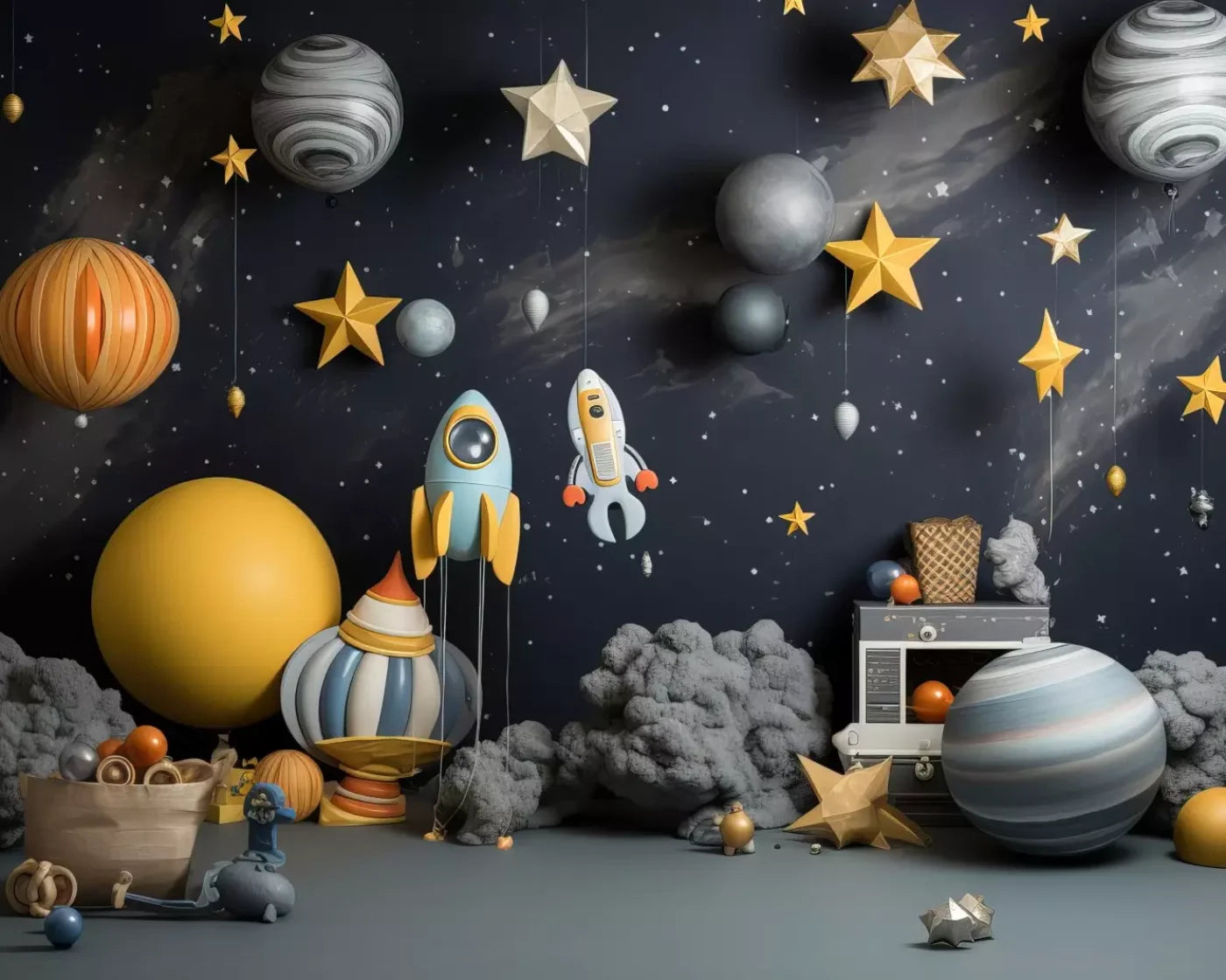 Space Cadet I 10’X8’ Fleece (120 X 96 Inch) Backdrop