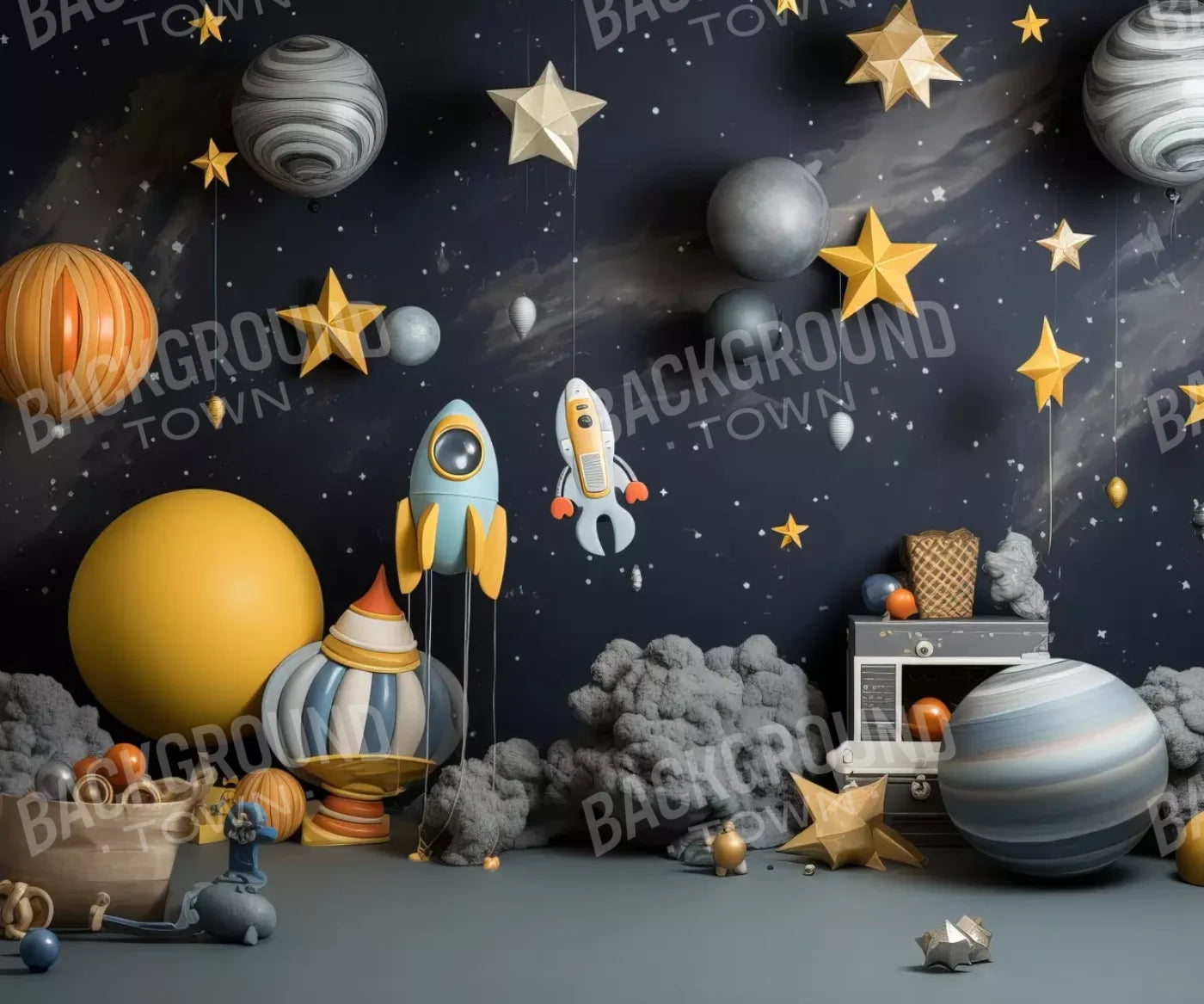 Space Cadet I 12’X10’ Ultracloth (144 X 120 Inch) Backdrop