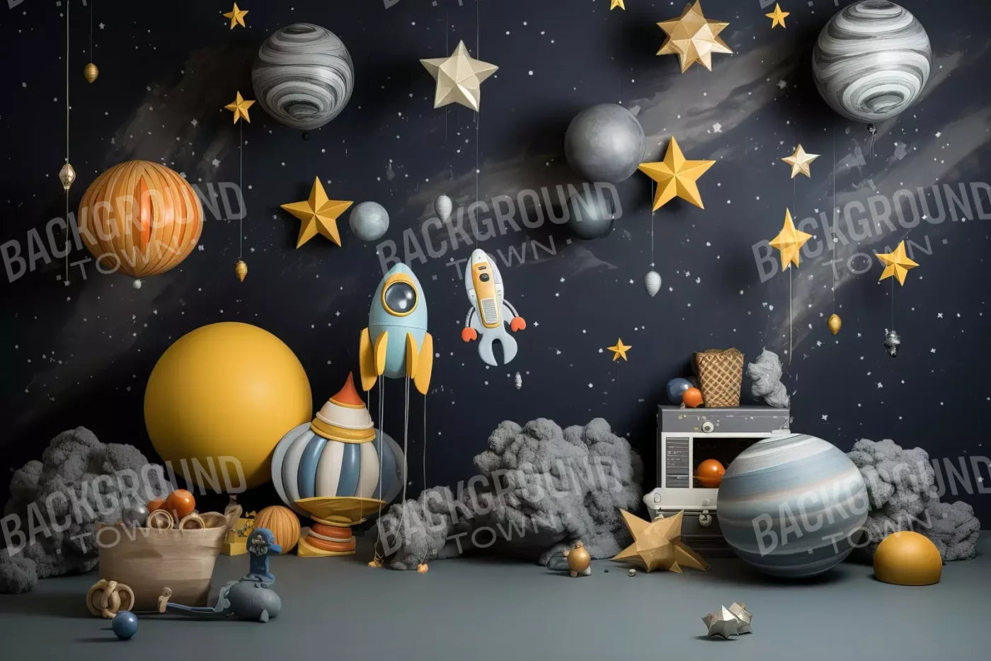 Space Cadet I 12’X8’ Ultracloth (144 X 96 Inch) Backdrop