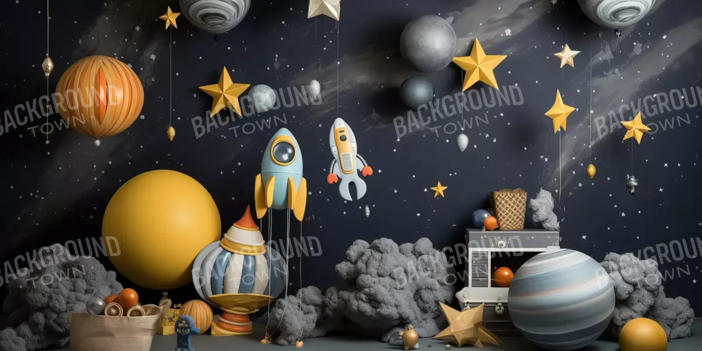 Space Cadet I 16’X8’ Ultracloth (192 X 96 Inch) Backdrop