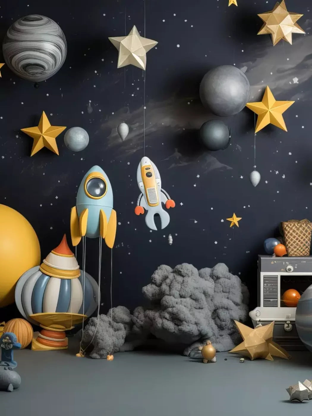 Space Cadet I 6’X8’ Fleece (72 X 96 Inch) Backdrop