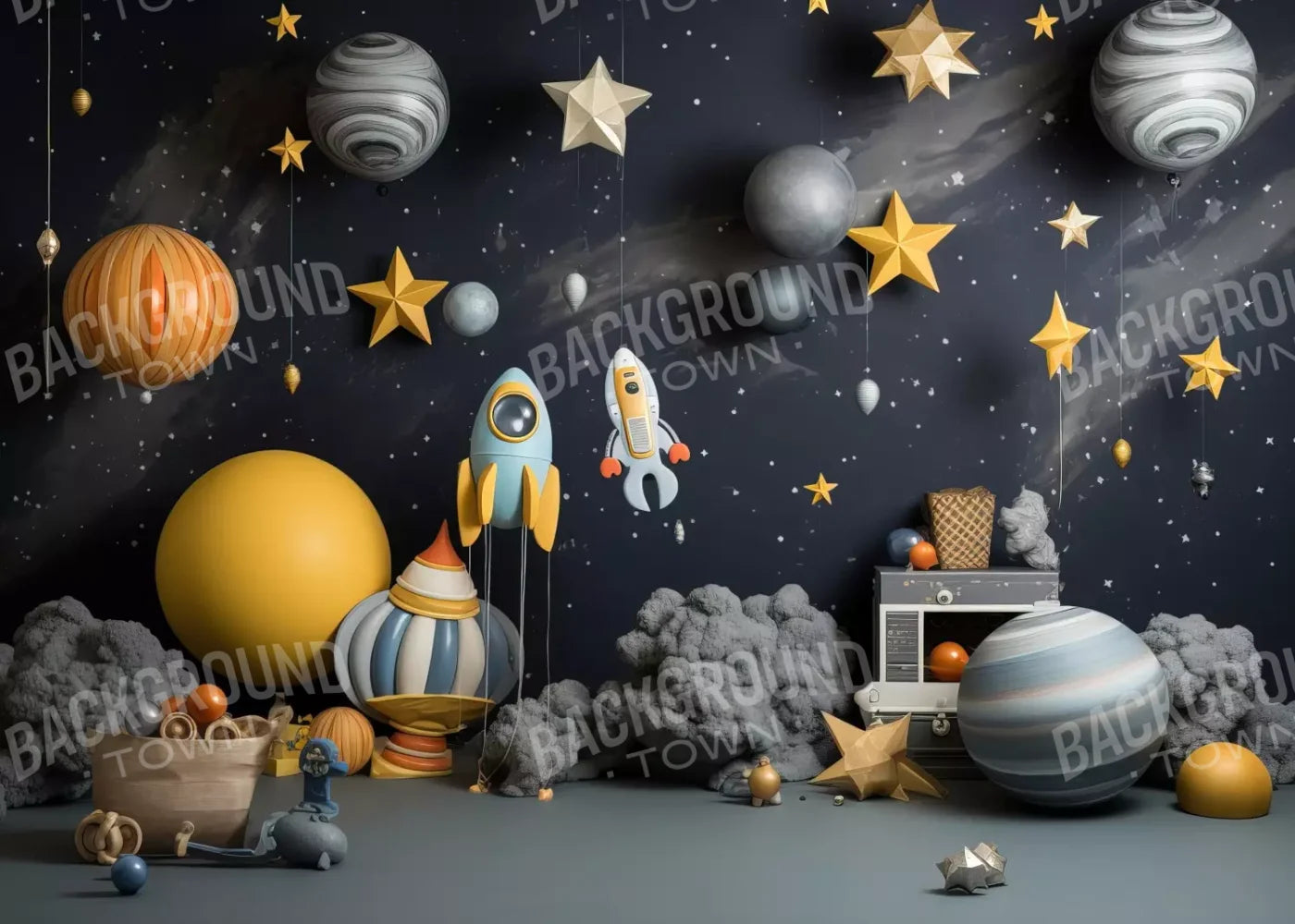 Space Cadet I 7’X5’ Ultracloth (84 X 60 Inch) Backdrop