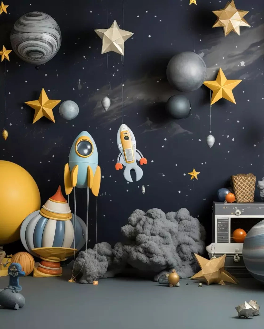 Space Cadet I 8’X10’ Fleece (96 X 120 Inch) Backdrop