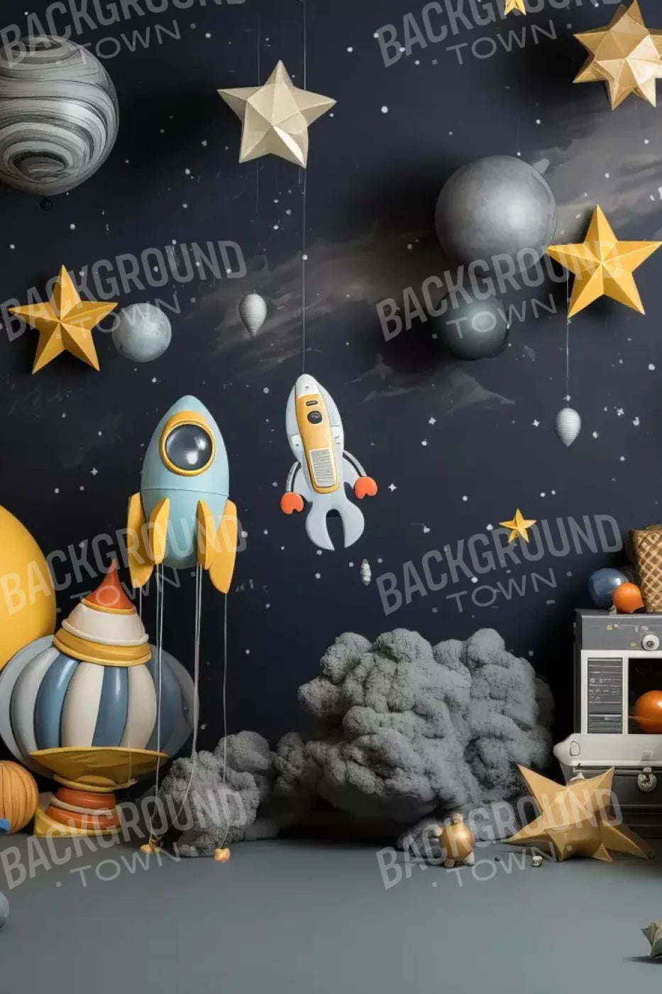 Space Cadet I 8’X12’ Ultracloth (96 X 144 Inch) Backdrop