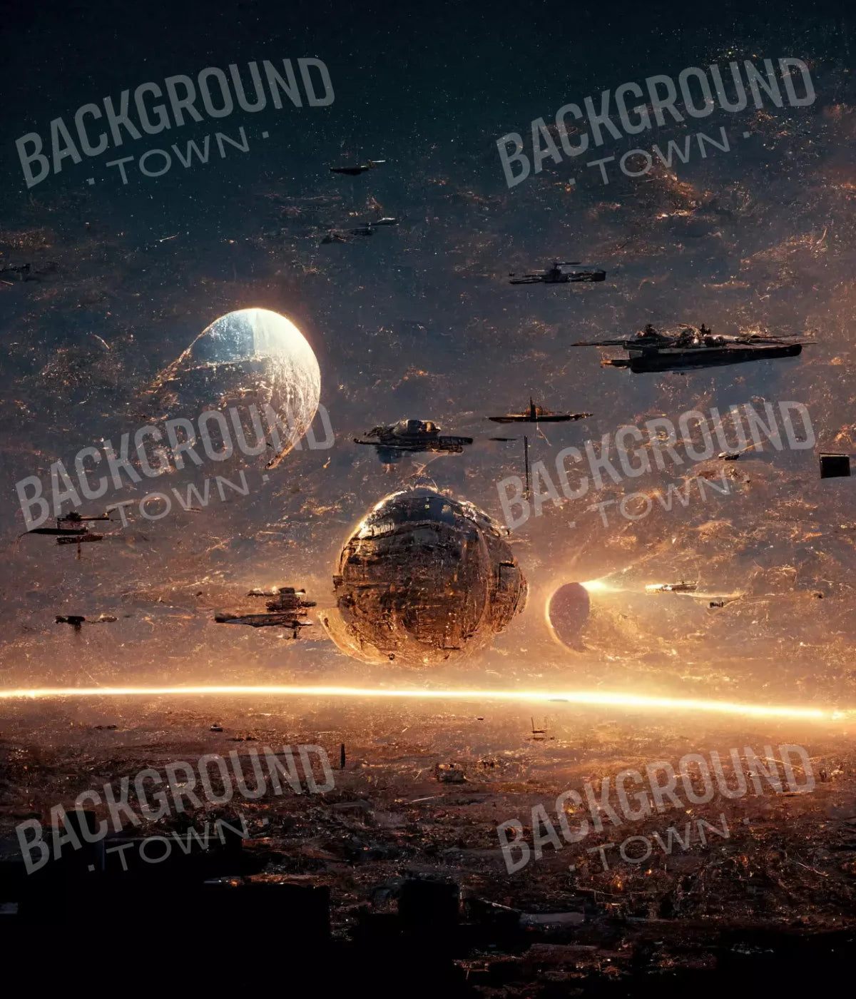 Space Warz 2 10’X12’ Ultracloth (120 X 144 Inch) Backdrop