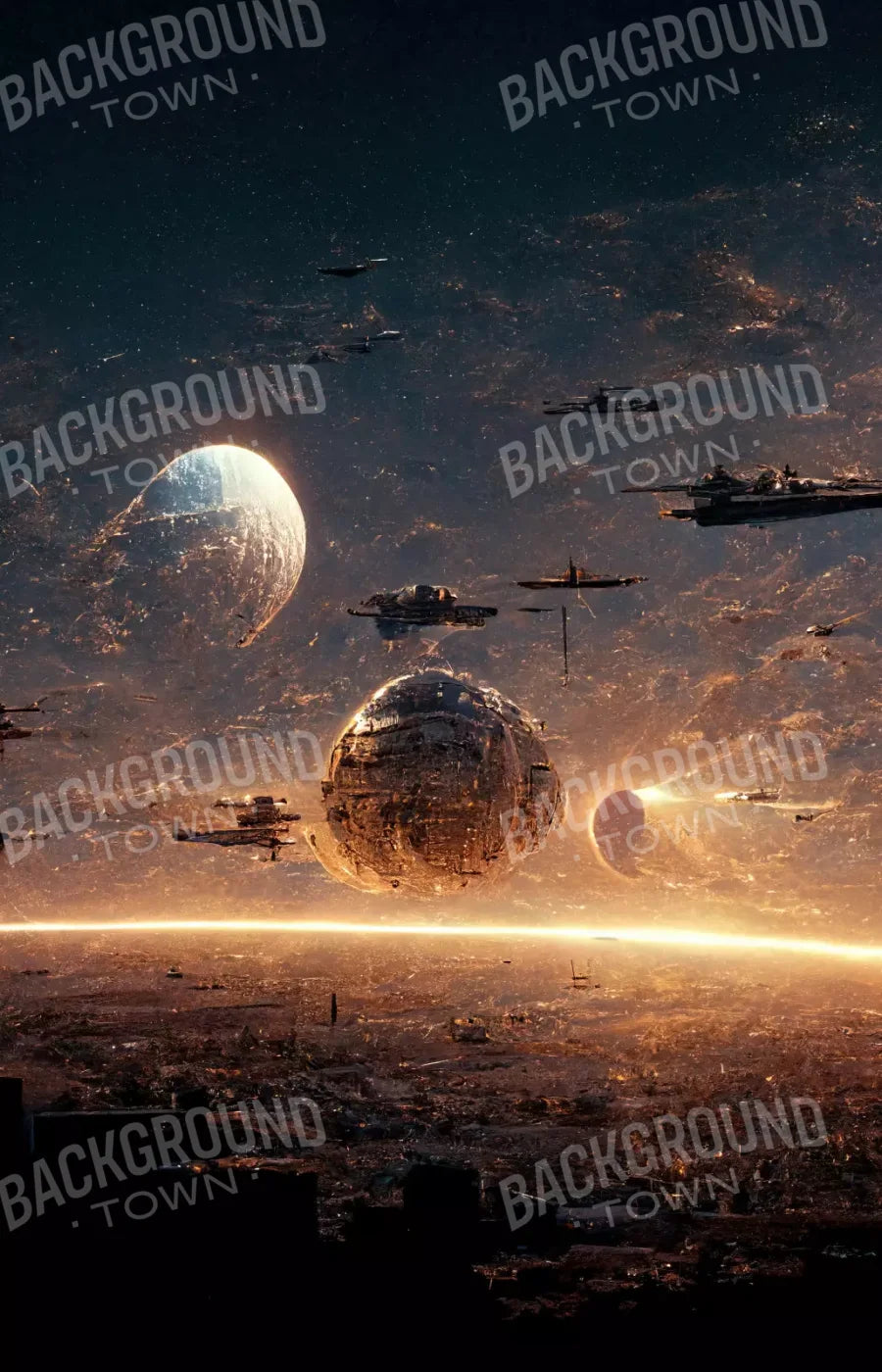 Space Warz 2 8’X12’ Ultracloth (96 X 144 Inch) Backdrop