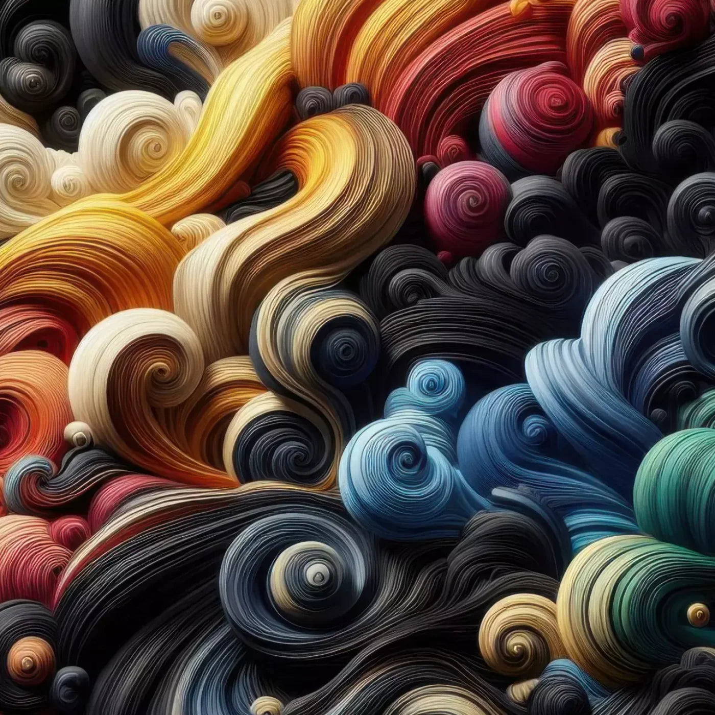 Spiraled Yarn Skeins 10’X10’ Ultracloth (120 X Inch) Backdrop