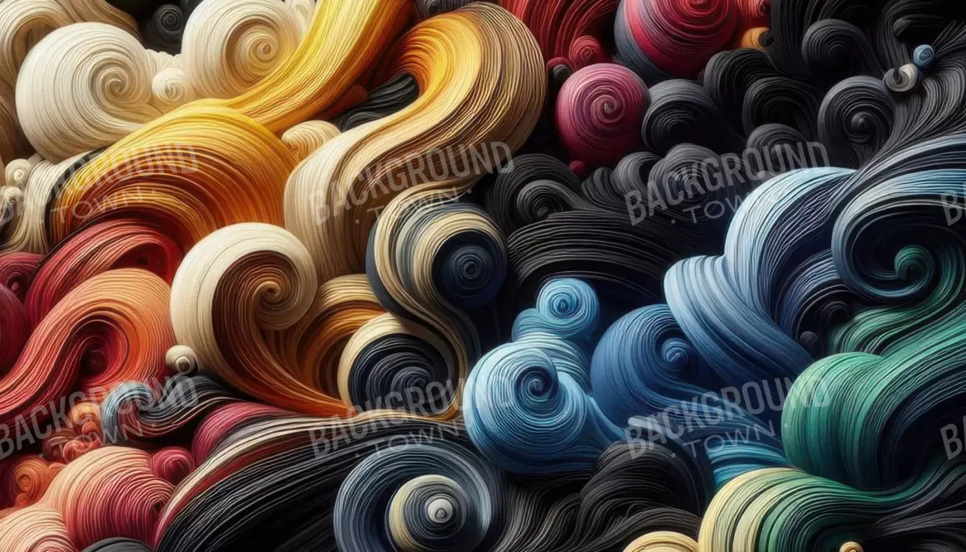 Spiraled Yarn Skeins 14’X8’ Ultracloth (168 X 96 Inch) Backdrop