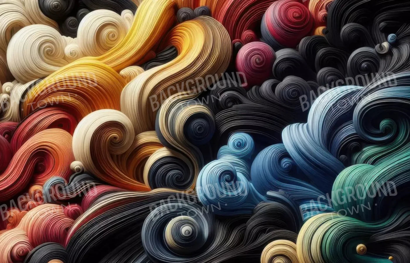 Spiraled Yarn Skeins 14’X9’ Ultracloth (168 X 108 Inch) Backdrop