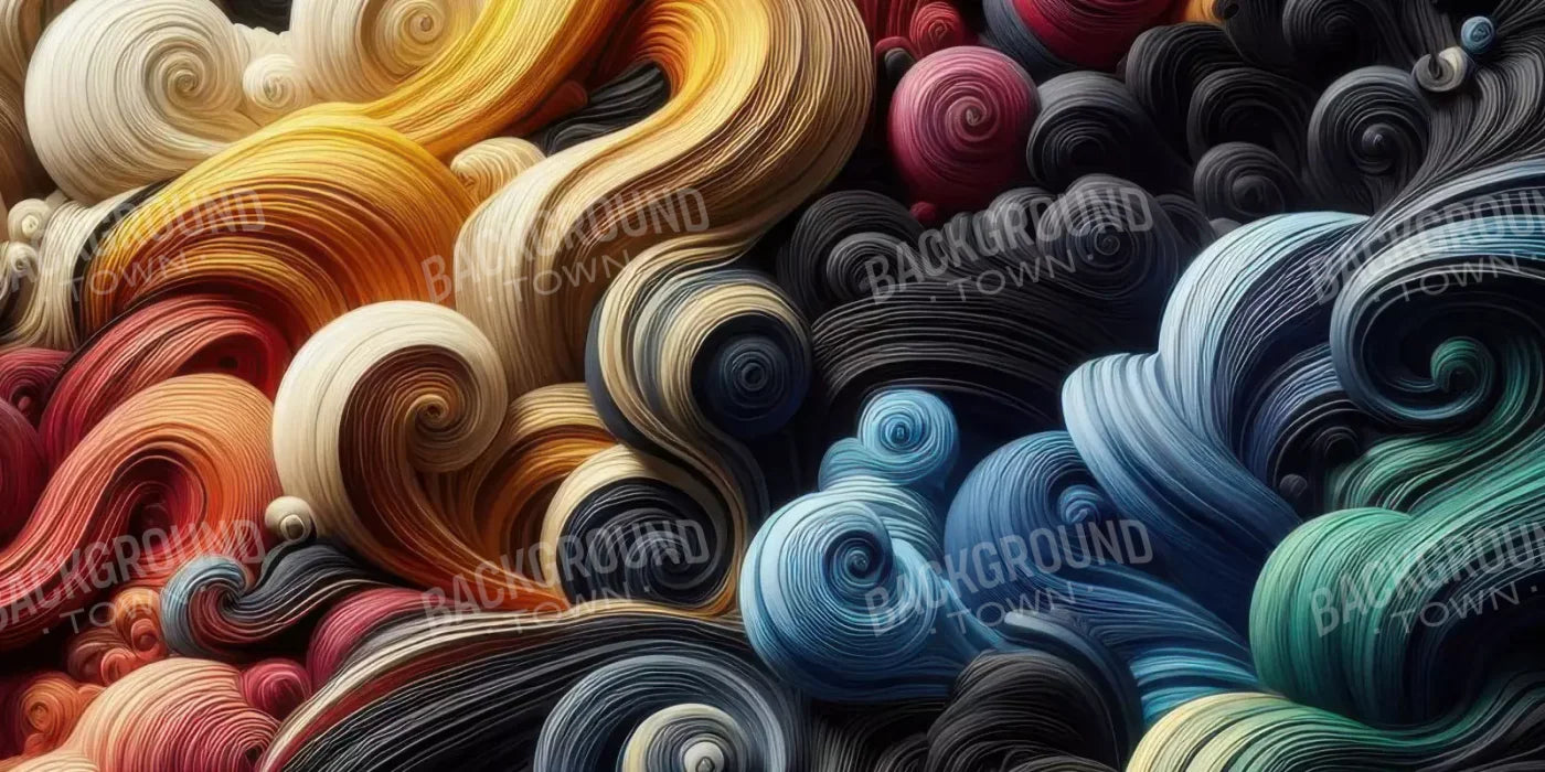 Spiraled Yarn Skeins 20’X10’ Ultracloth (240 X 120 Inch) Backdrop