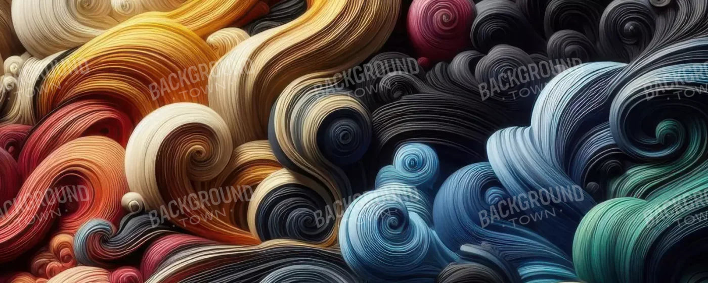 Spiraled Yarn Skeins 20’X8’ Ultracloth (240 X 96 Inch) Backdrop