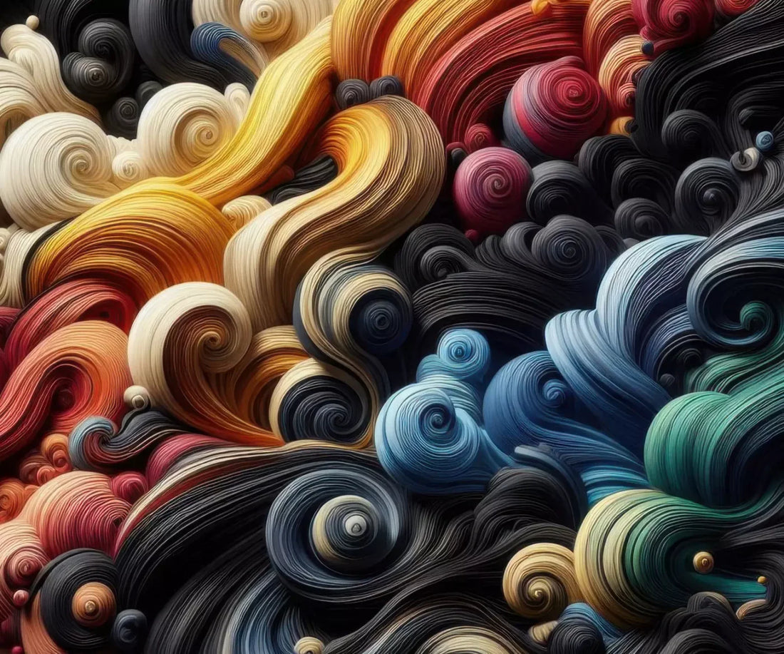 Spiraled Yarn Skeins 5’X4’2 Fleece (60 X 50 Inch) Backdrop