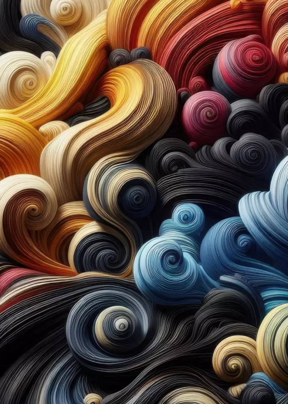 Spiraled Yarn Skeins 5’X7’ Ultracloth (60 X 84 Inch) Backdrop