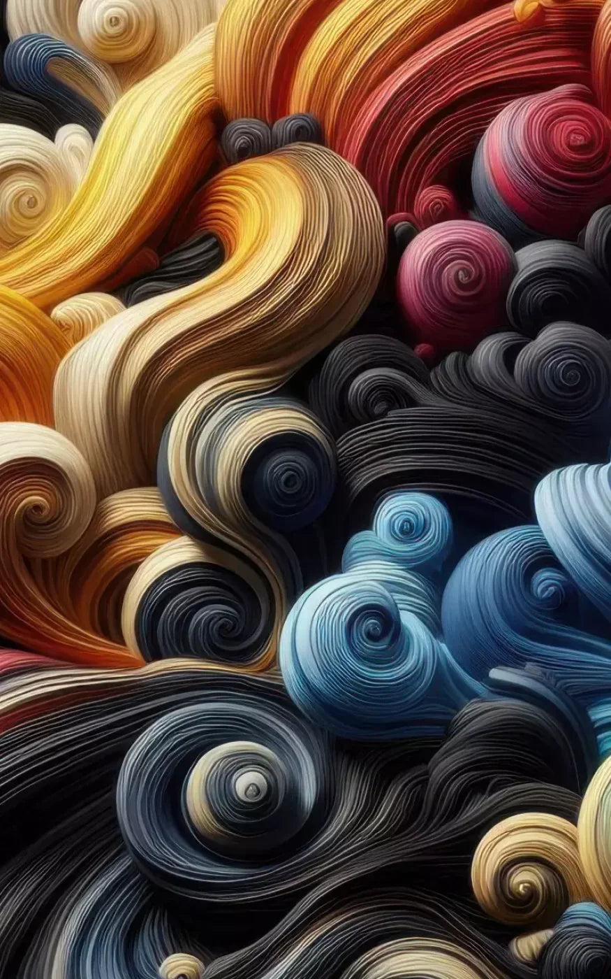 Spiraled Yarn Skeins 5’X8’ Ultracloth (60 X 96 Inch) Backdrop