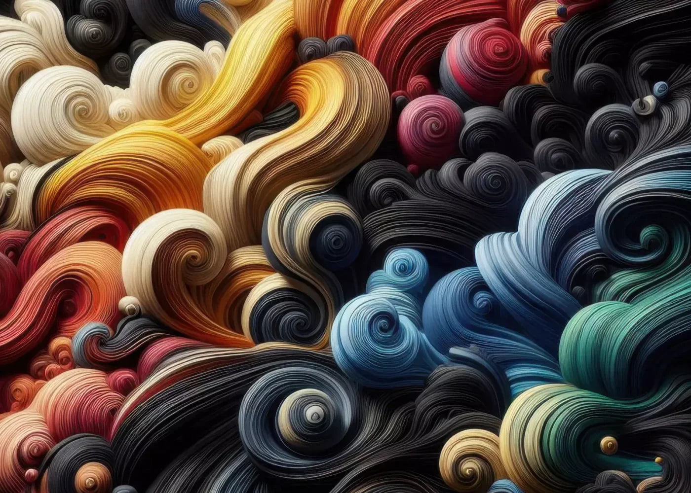 Spiraled Yarn Skeins 7’X5’ Ultracloth (84 X 60 Inch) Backdrop