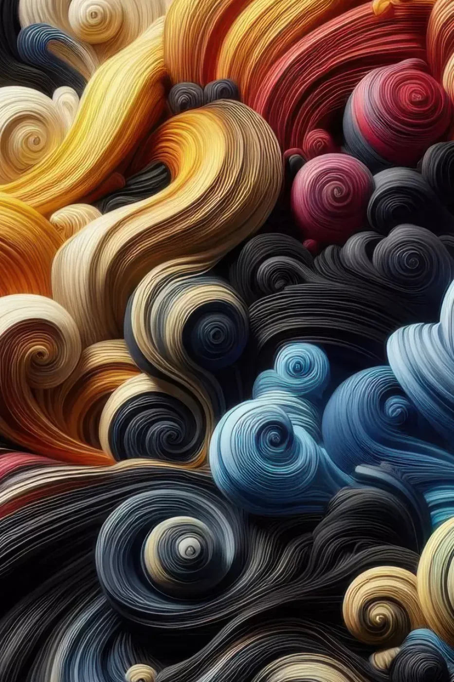 Spiraled Yarn Skeins 8’X12’ Ultracloth (96 X 144 Inch) Backdrop