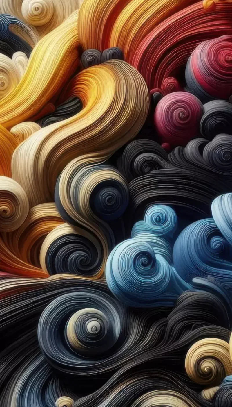 Spiraled Yarn Skeins 8’X14’ Ultracloth (96 X 168 Inch) Backdrop