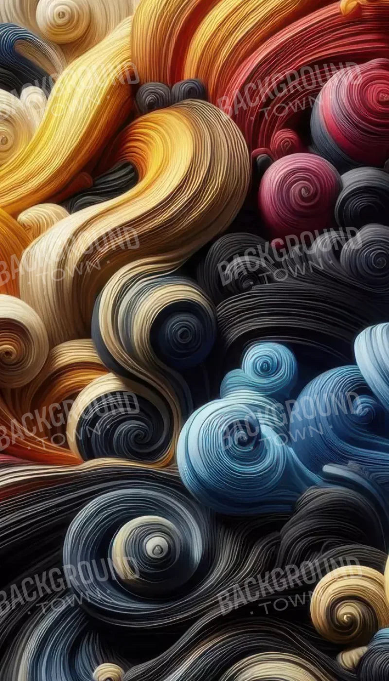 Spiraled Yarn Skeins 8’X14’ Ultracloth (96 X 168 Inch) Backdrop