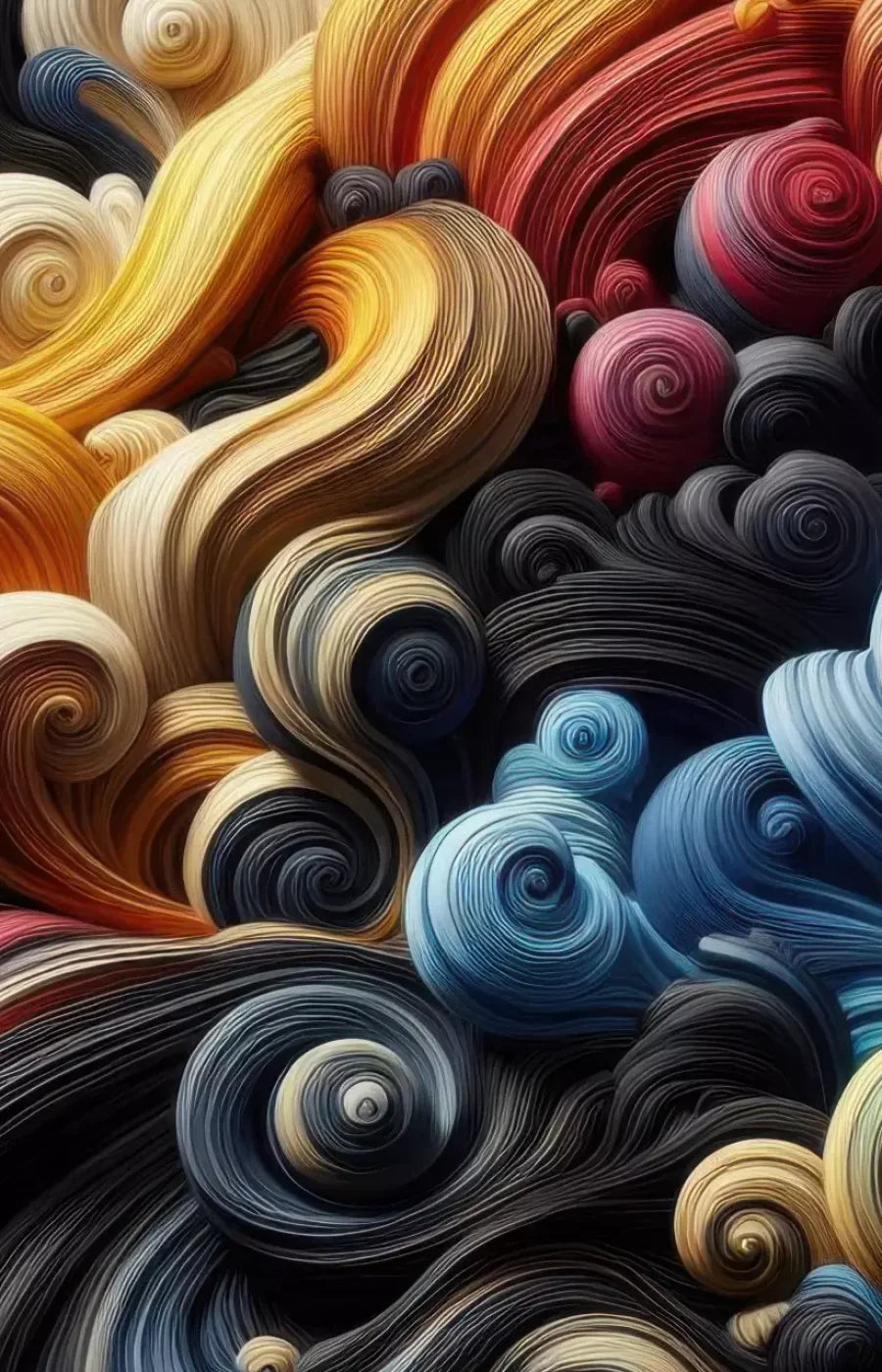 Spiraled Yarn Skeins 9’X14’ Ultracloth (108 X 168 Inch) Backdrop