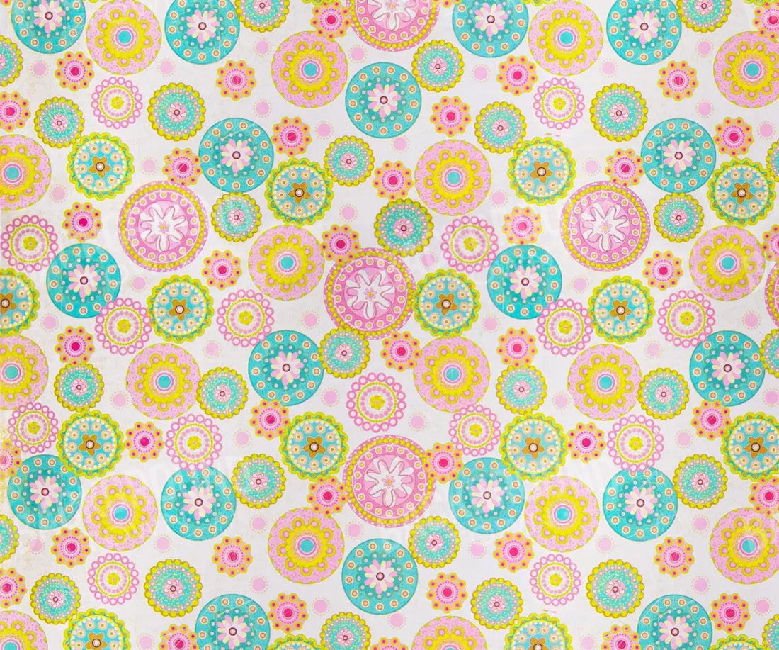 Yellow Pink Blue Backdrop for Photography