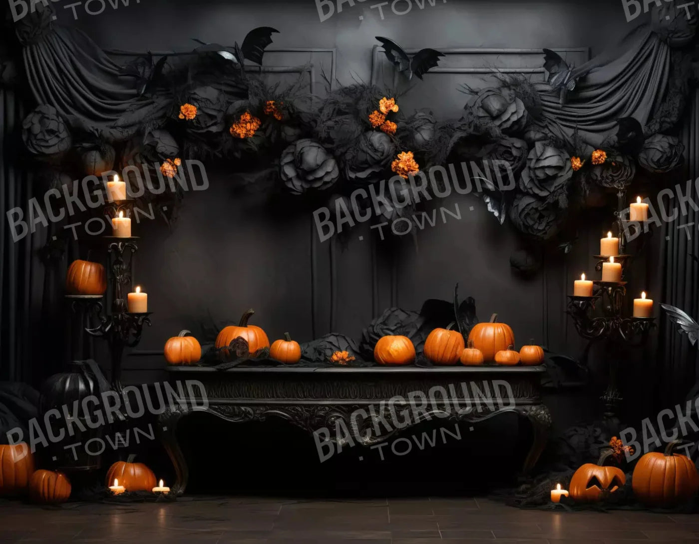 Spooktastic 8X6 Fleece ( 96 X 72 Inch ) Backdrop