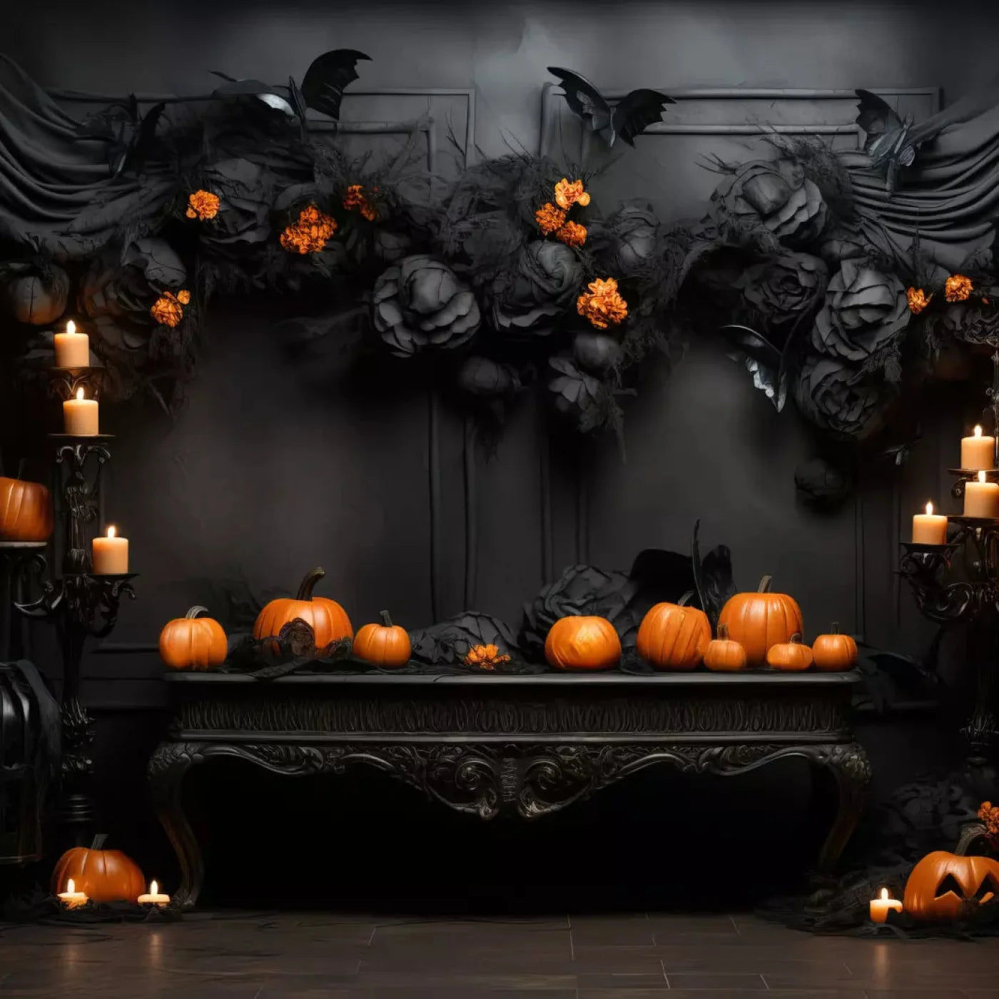 Spooktastic 8X8 Fleece ( 96 X Inch ) Backdrop