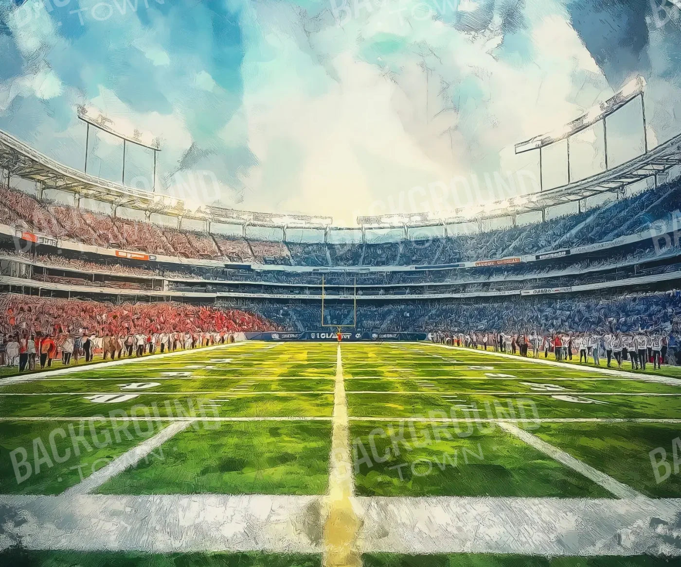 Sports Field 5’x4’2 Fleece (60 x 50 inch) Backdrop