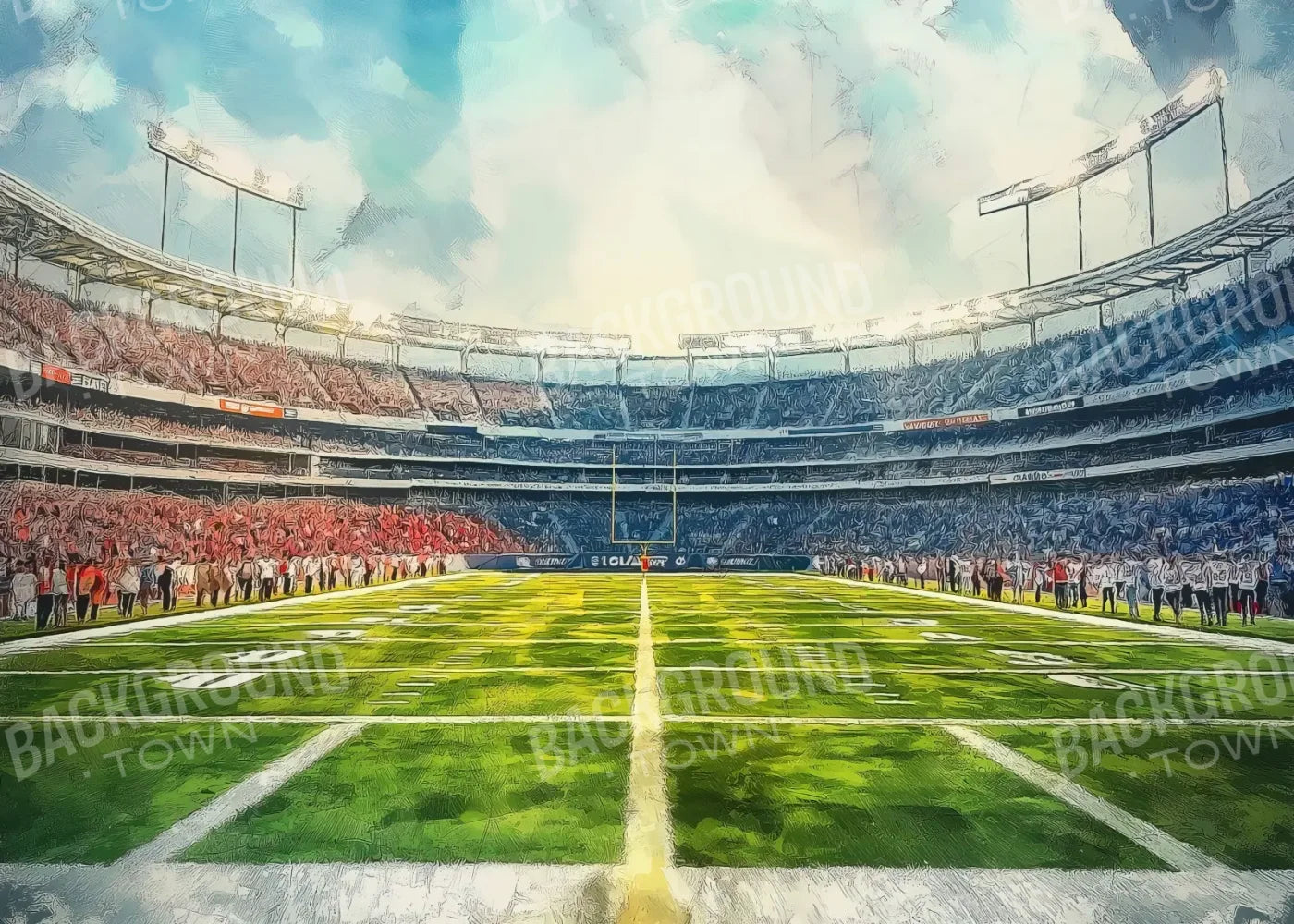 Sports Field 7’x5’ UltraCloth (84 x 60 inch) Backdrop