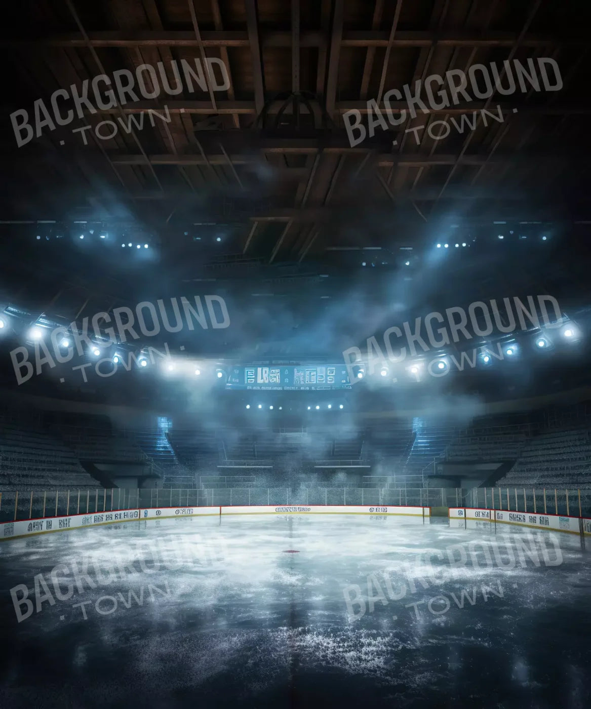 Sports Hockey On Ice 10’X12’ Ultracloth (120 X 144 Inch) Backdrop