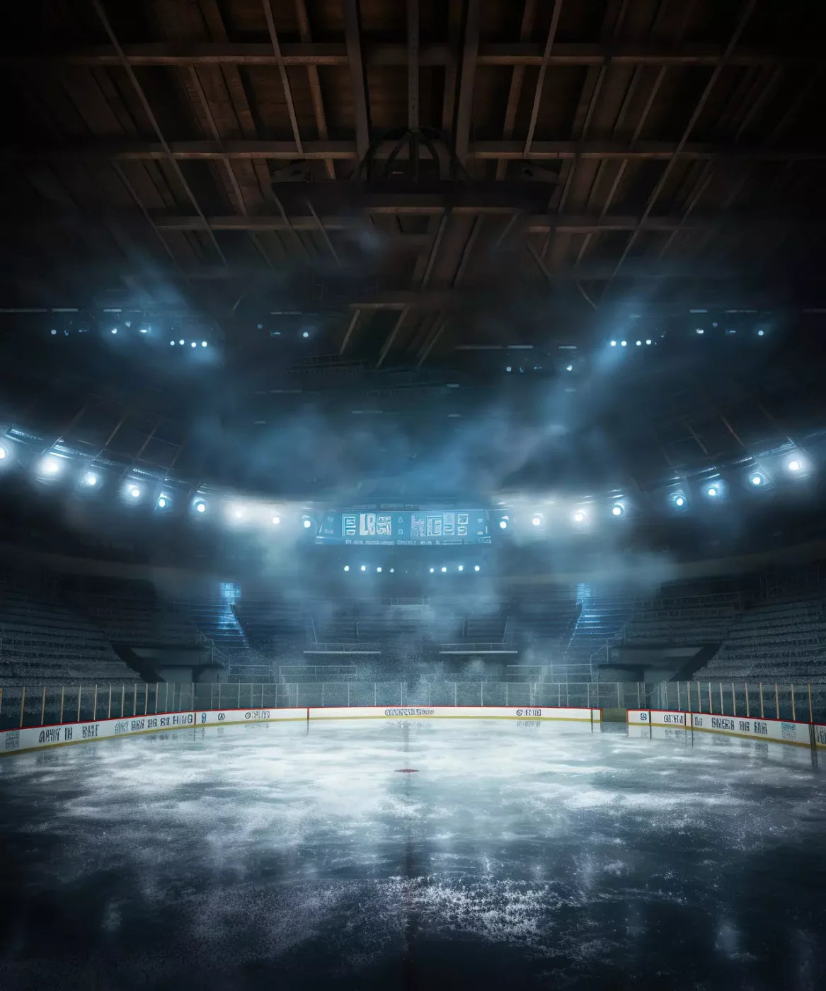 Sports Hockey On Ice 10’X12’ Ultracloth (120 X 144 Inch) Backdrop