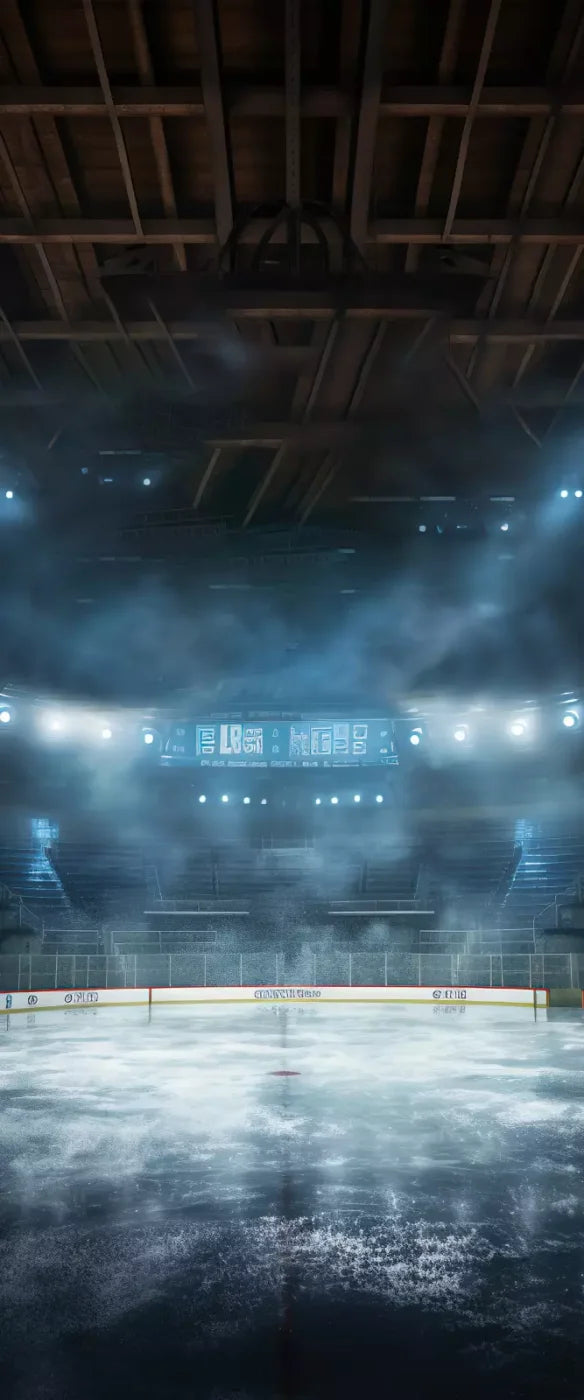 Sports Hockey On Ice 5’X12’ Ultracloth For Westcott X-Drop (60 X 144 Inch) Backdrop