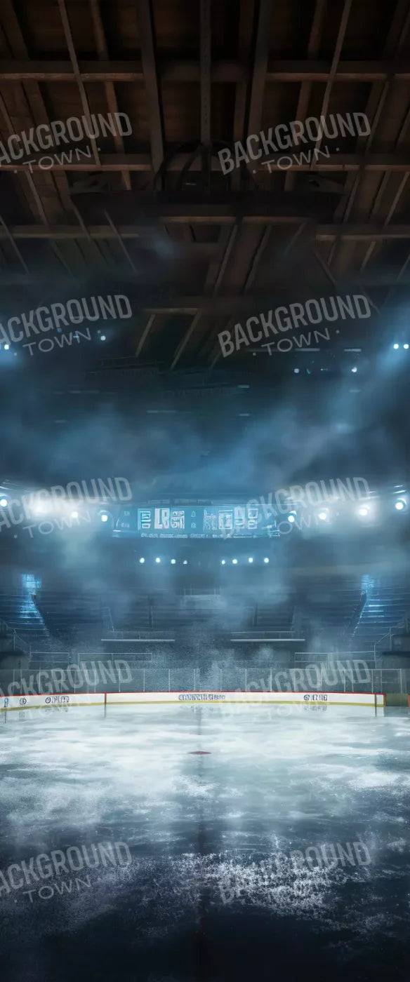 Sports Hockey On Ice 5’X12’ Ultracloth For Westcott X-Drop (60 X 144 Inch) Backdrop