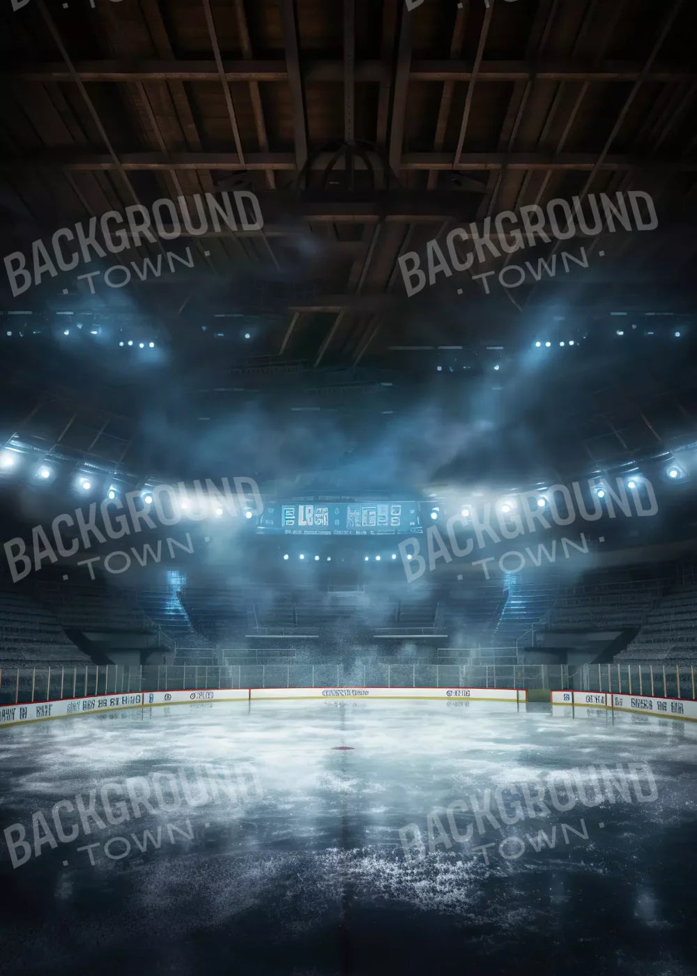 Sports Hockey On Ice 5’X7’ Ultracloth (60 X 84 Inch) Backdrop