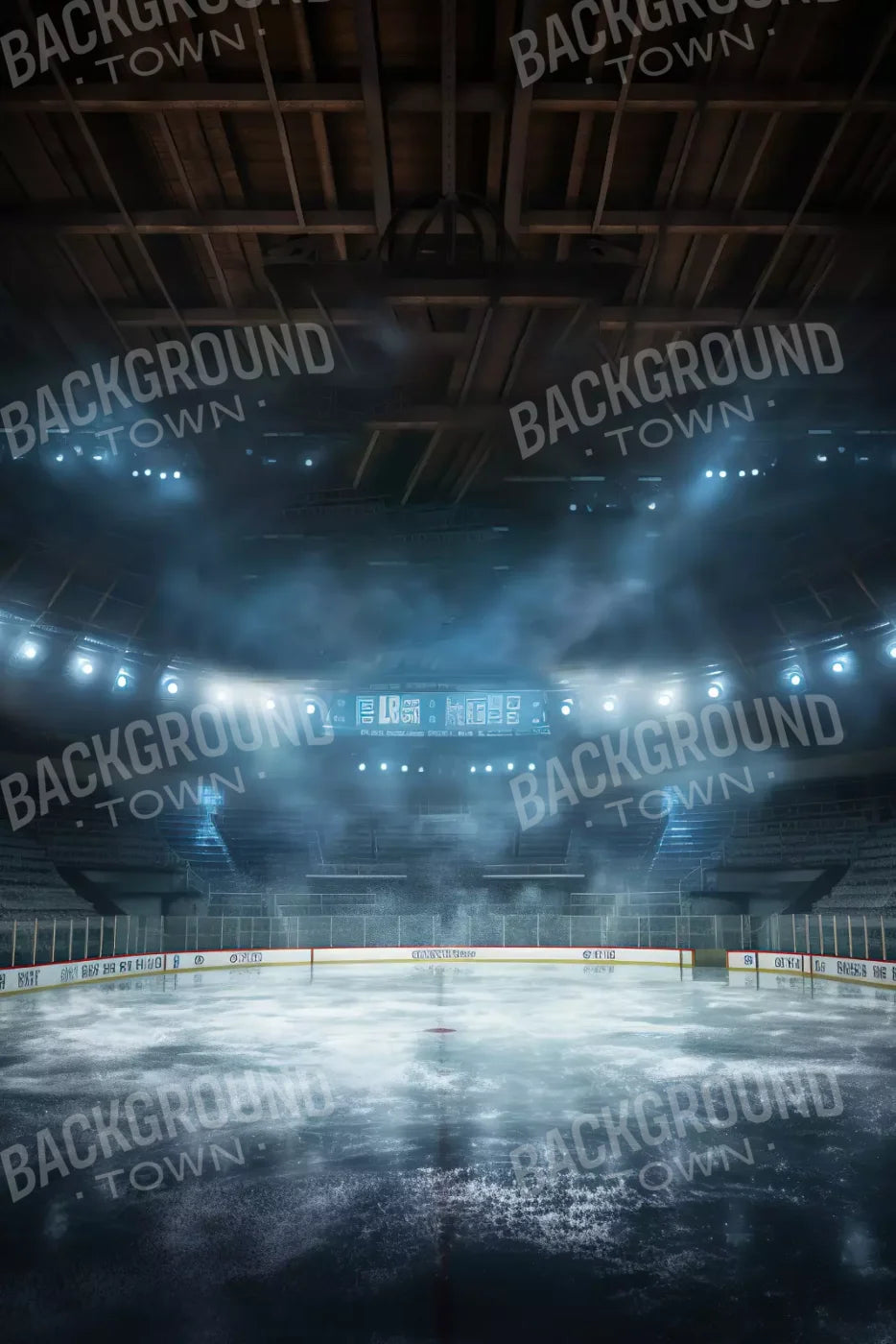 Sports Hockey On Ice 8’X12’ Ultracloth (96 X 144 Inch) Backdrop