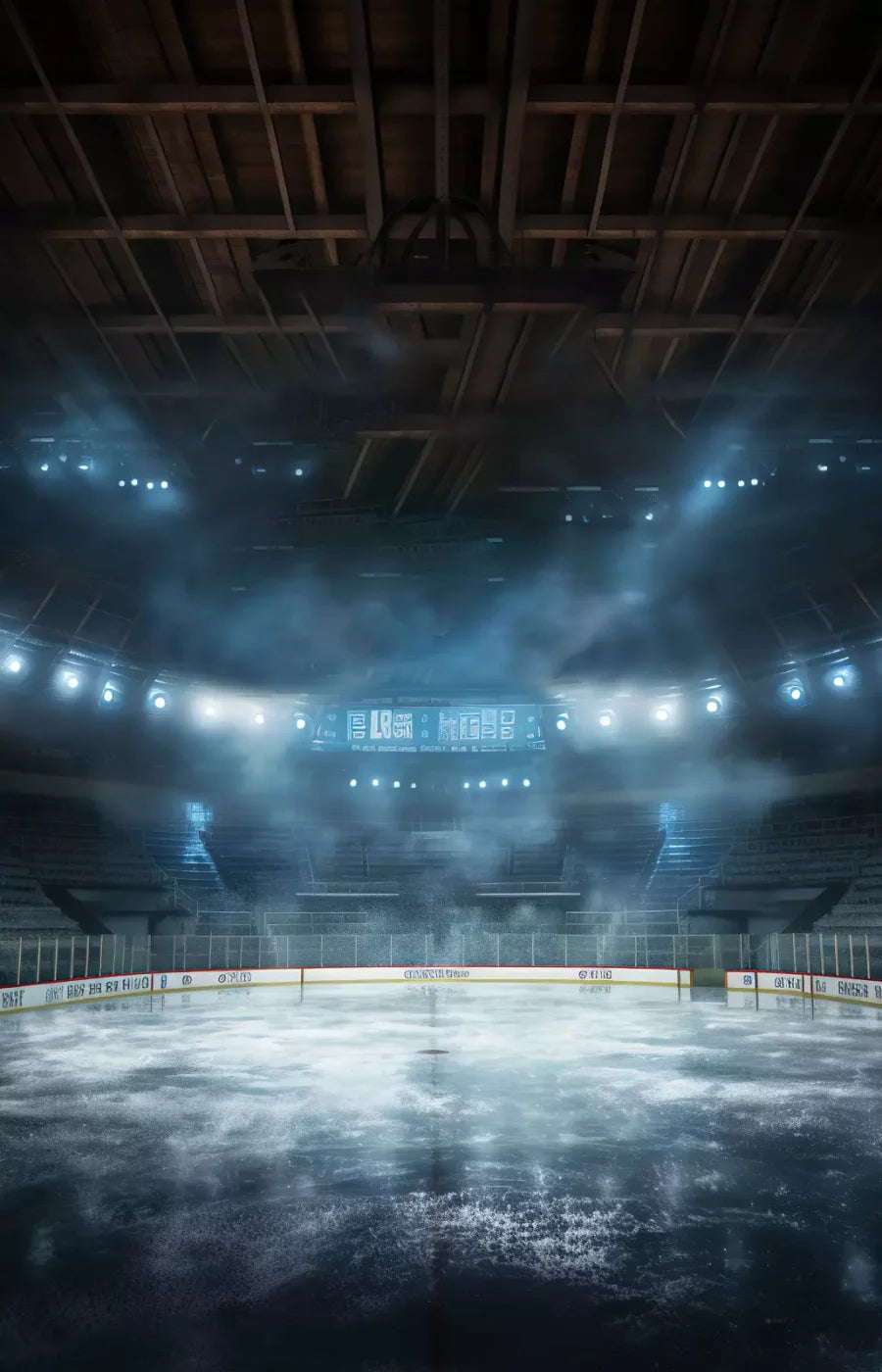 Sports Hockey On Ice 9’X14’ Ultracloth (108 X 168 Inch) Backdrop