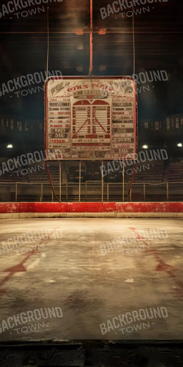 Sports Hockey On Ice Vintage 10’X20’ Ultracloth (120 X 240 Inch) Backdrop