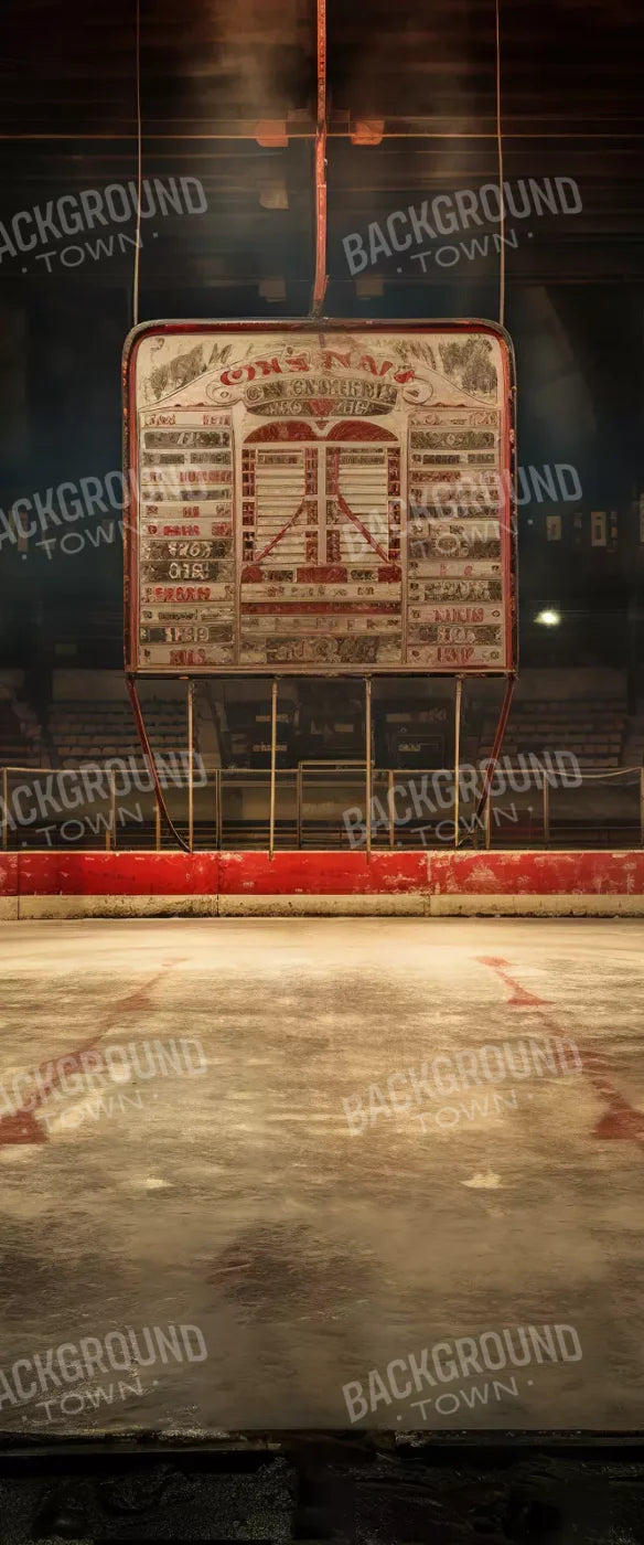 Sports Hockey On Ice Vintage 5’X12’ Ultracloth For Westcott X-Drop (60 X 144 Inch) Backdrop