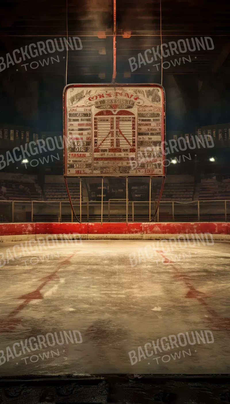 Sports Hockey On Ice Vintage 8’X14’ Ultracloth (96 X 168 Inch) Backdrop