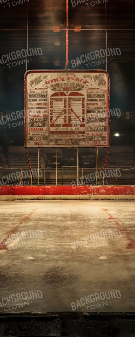 Sports Hockey On Ice Vintage 8’X20’ Ultracloth (96 X 240 Inch) Backdrop