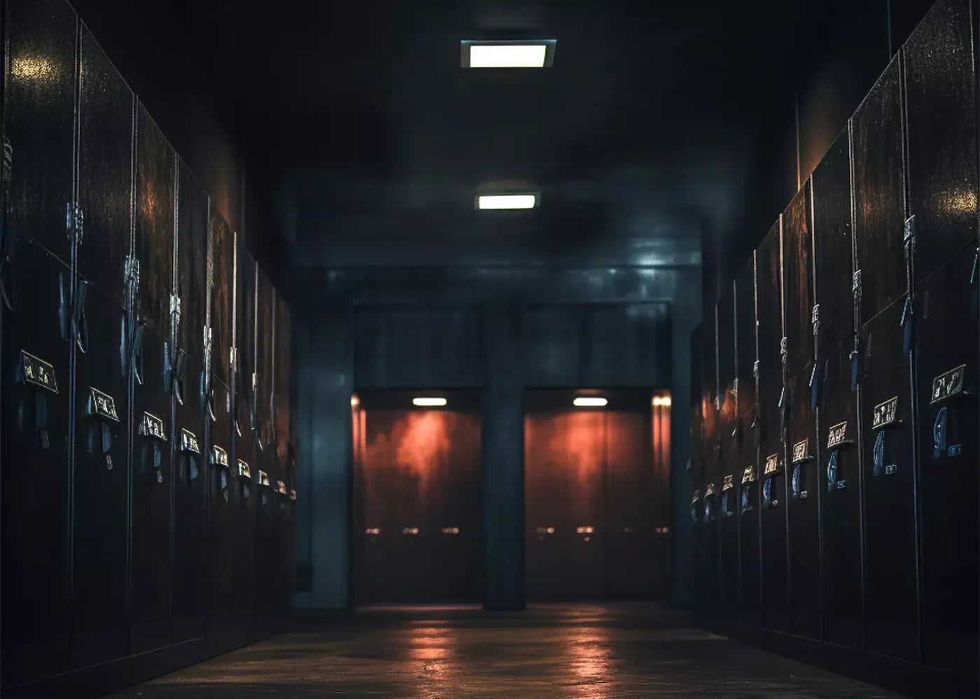 Sports Locker Room Warm 7’X5’ Ultracloth (84 X 60 Inch) Backdrop