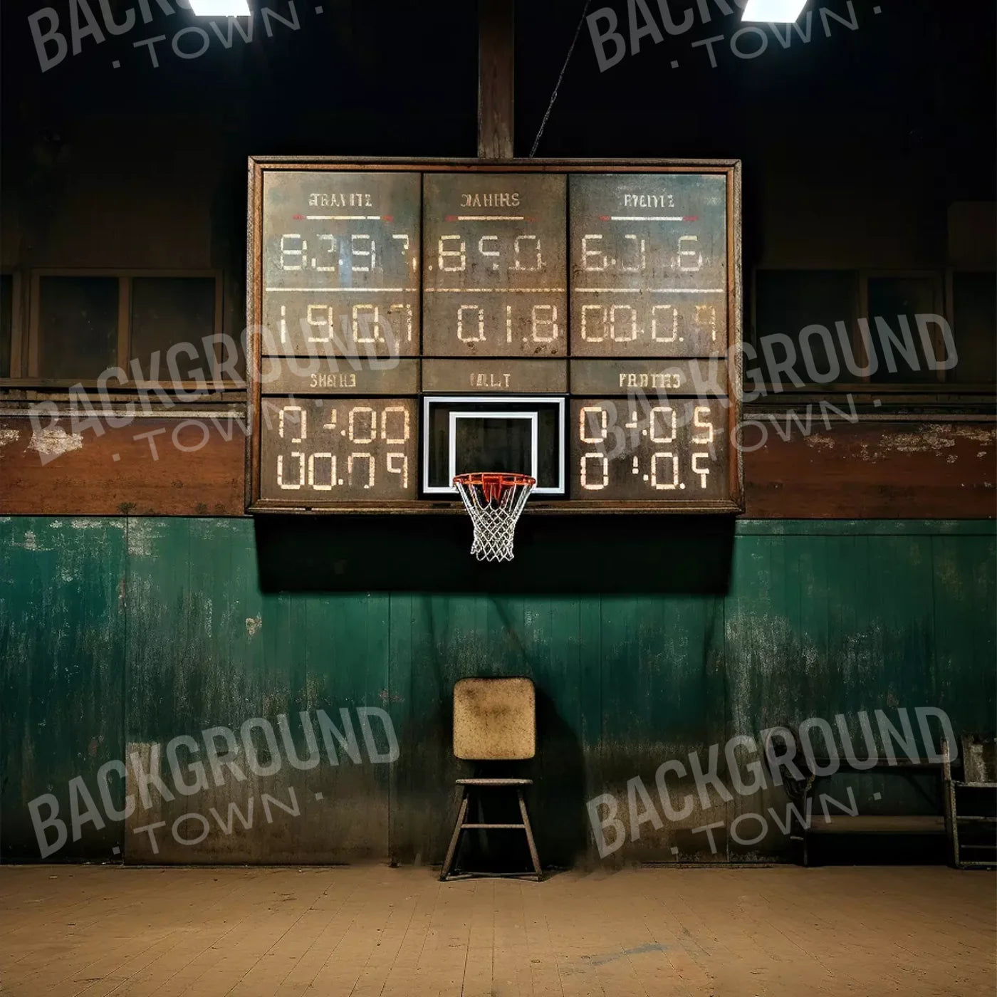 Sports On The Court Vintage 10’X10’ Ultracloth (120 X Inch) Backdrop