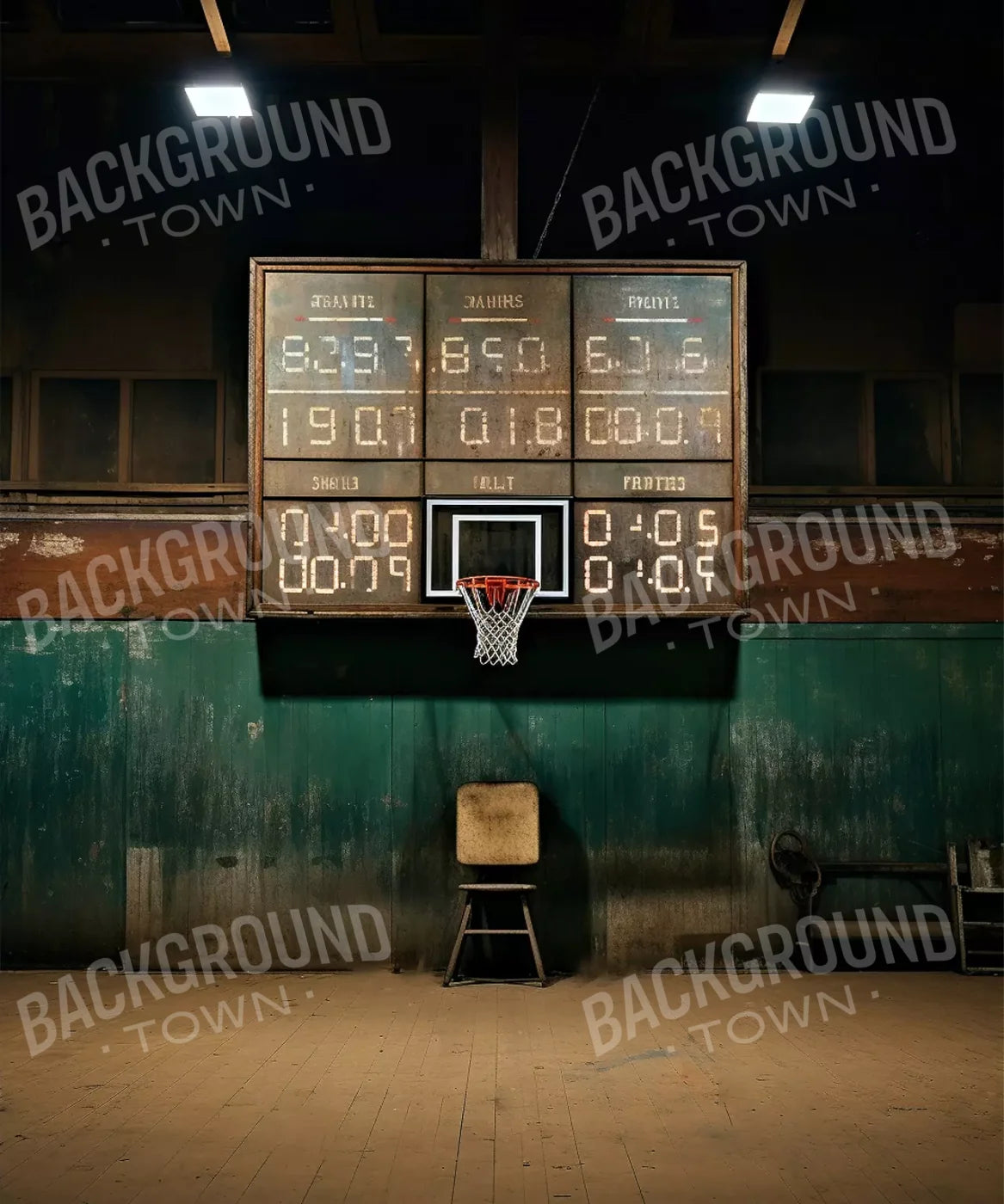 Sports On The Court Vintage 10’X12’ Ultracloth (120 X 144 Inch) Backdrop