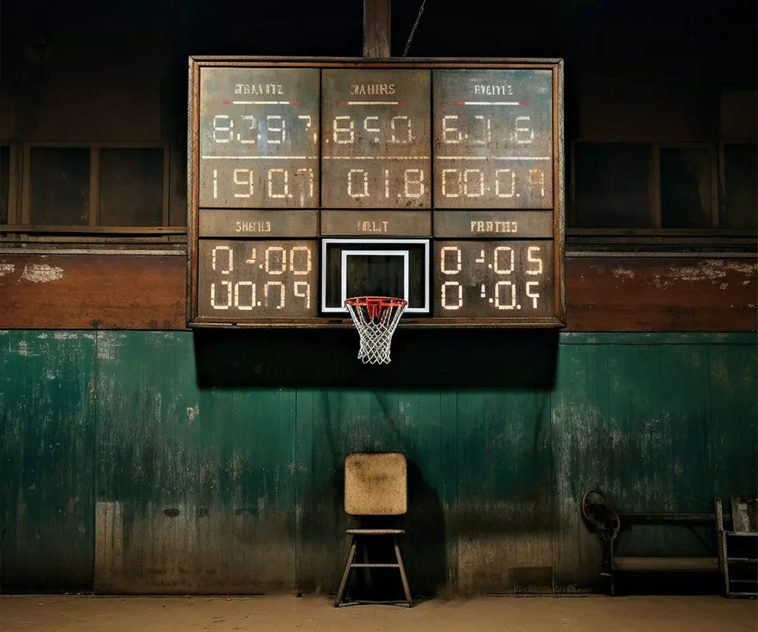 Sports On The Court Vintage 5’X4’2 Fleece (60 X 50 Inch) Backdrop