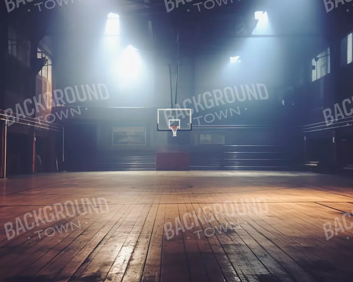 Sports On The Court Vintage Ii 10’X8’ Fleece (120 X 96 Inch) Backdrop