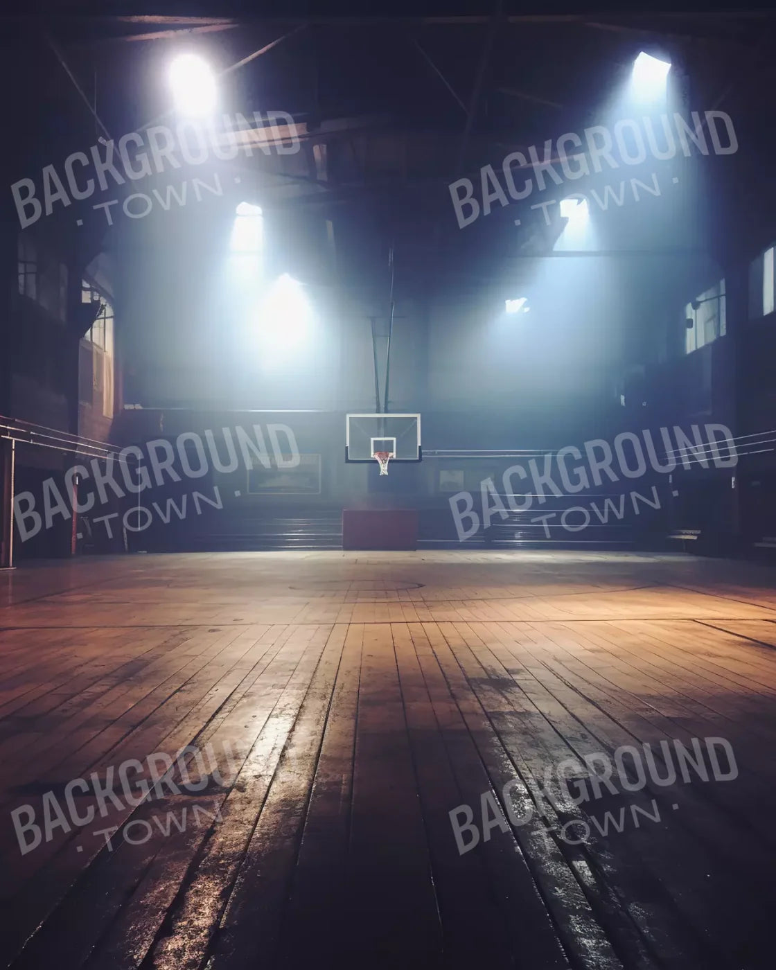 Sports On The Court Vintage Ii 8’X10’ Fleece (96 X 120 Inch) Backdrop